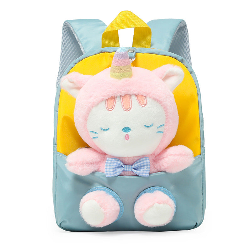 ISPBAG Toddler Backpack for Girls Backpack Little Kids Preschool Backpack Plush Backpack