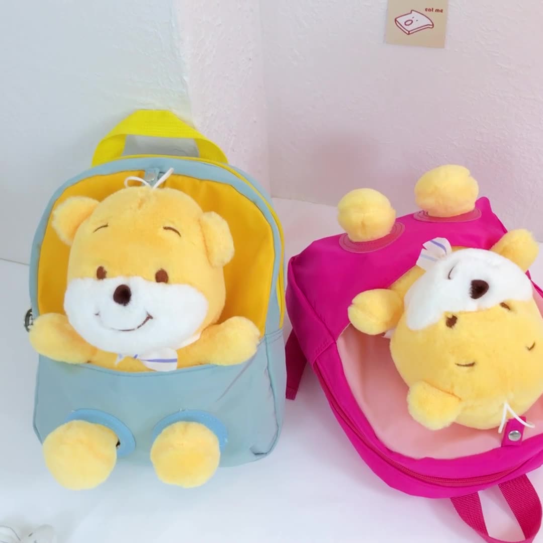 ISPBAG Cute Bear Toddler Backpack for Girls  Mini Baby Girl Backpack for Toddler Girls Toys