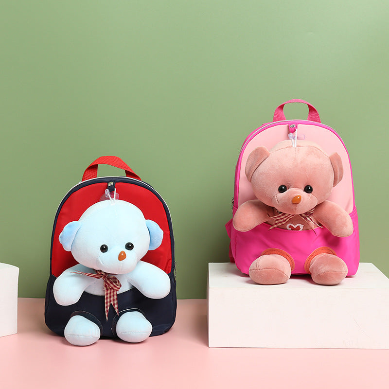 ISPBAG Toddler Cute Bear Bunny Backpack for Girls Backpack Preschool Backpack Mini Backpack