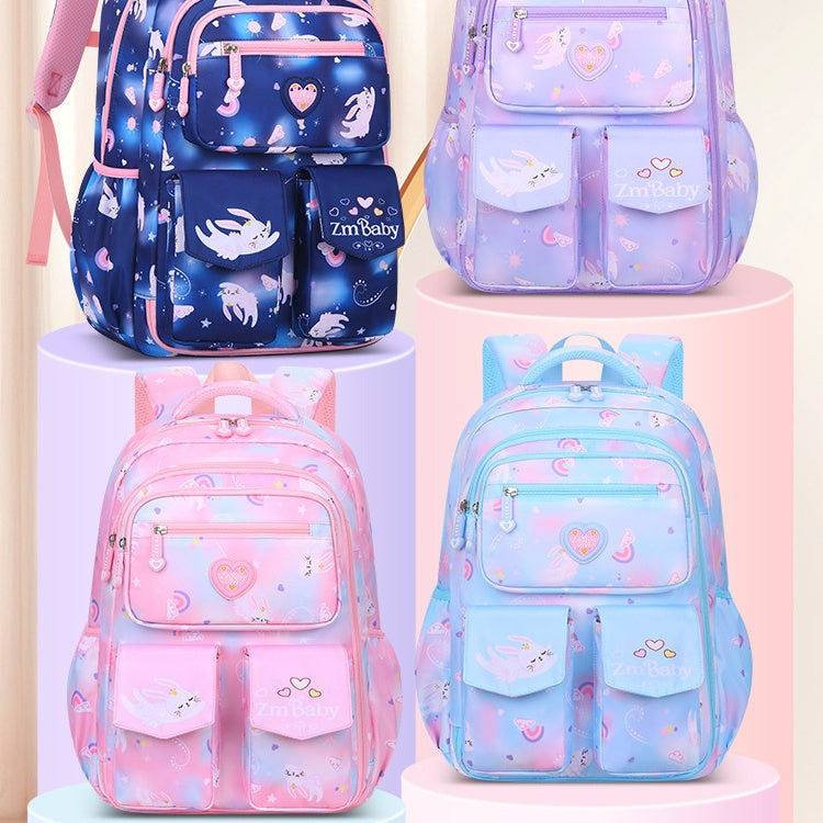 ISPBAG Kids Girls School Backpack Princess Cute Big Elementary Bookbag