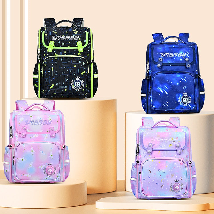 ISPBAG School Kids Backpacks for Girls Boys Cute Book Bag with Compartments for Girl Kid Students