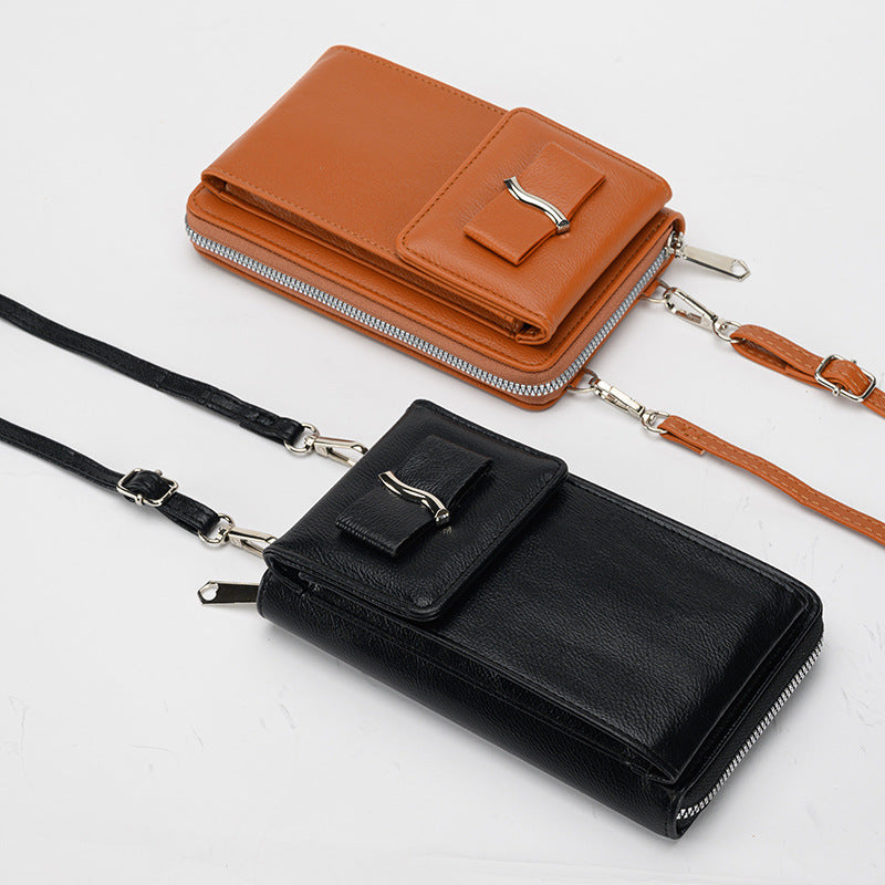 Leather Crossbody Bags for Women Small Crossbody Phone Bags Cellphone Wallet Purse