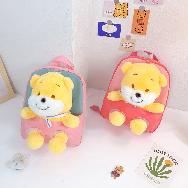 ISPBAG Cute Bear Toddler Backpack for Girls  Mini Baby Girl Backpack for Toddler Girls Toys