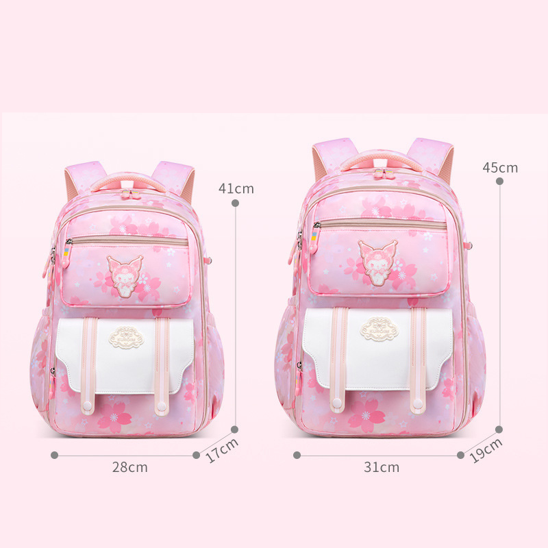 ISPBAG Backpack for Girls with Chest Buckle Girls Bookbag for Elementary School Water Resistant School Bag