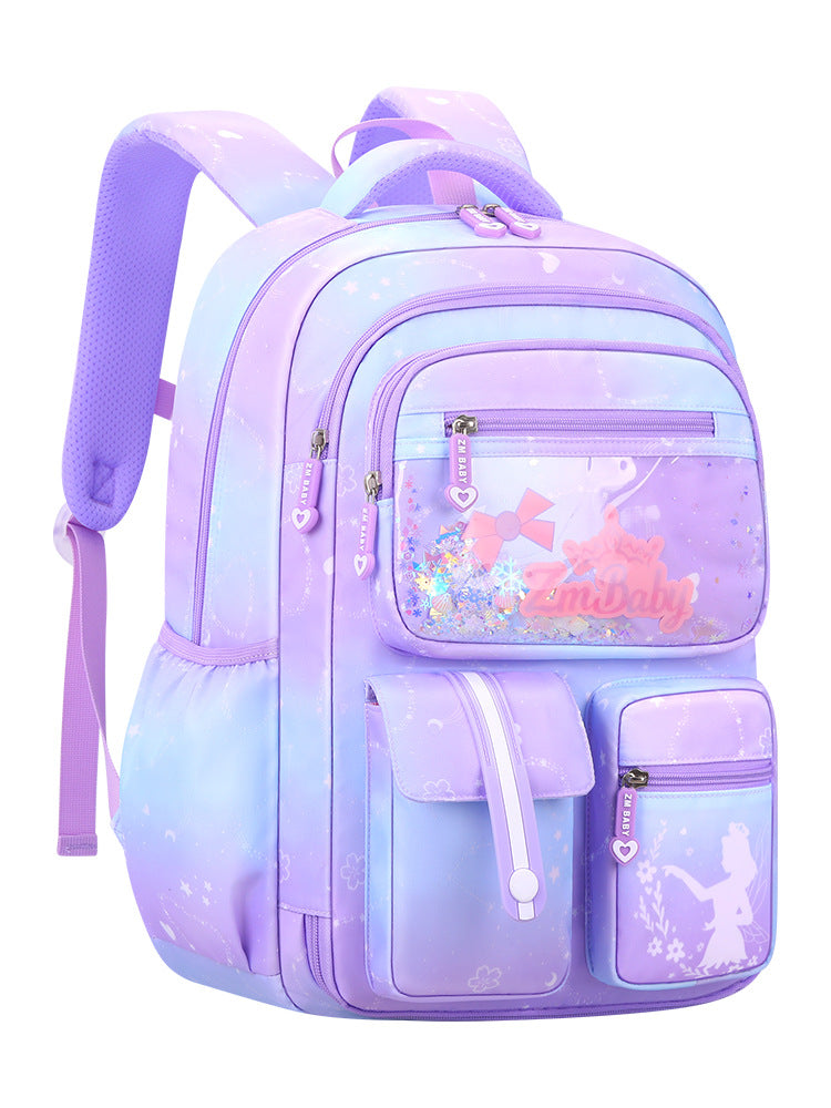 ISPBAG Girls Backpack School Backpacks Cute Book Bag with Compartments for Girl Kid Students Elementary School