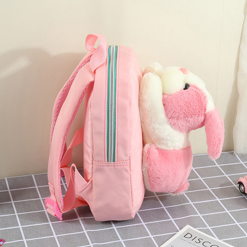 ISPBAG Toddler Bunny Backpack for Girls Rabbit Little Backpack Preschool Backpack Mini Backpack