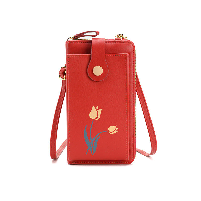 ISPBAG Flowers Crossbody Bags for Women Small Crossbody Phone Bags Cellphone Wallet Purse