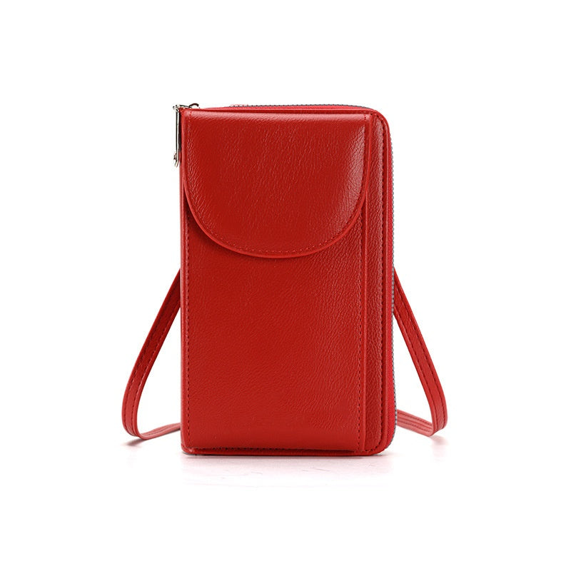 Small Cell Phone Crossbody Bag for Women PU Leather Wallet Purse