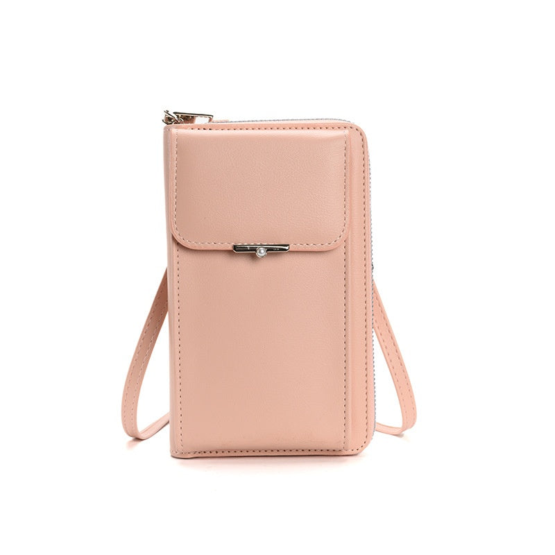 Crossbody Phone Bag for Women Pearl Flip Clutch Purse Ladies Cross Body Wallet