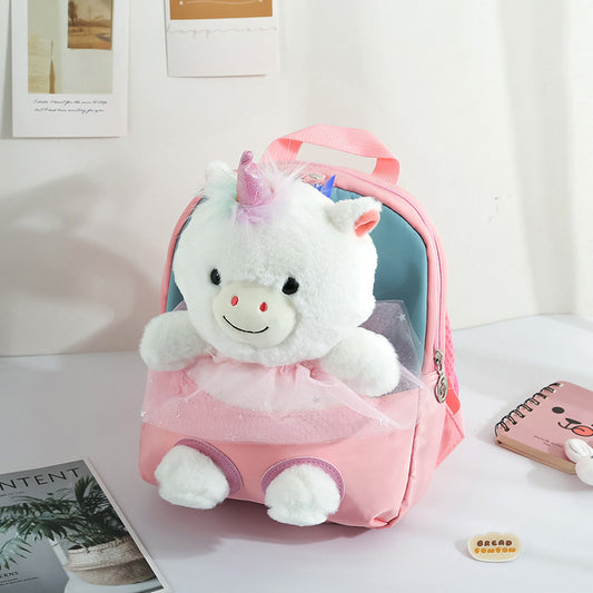 ISPBAG Cute Unicorn Toddler Backpack for Girls  Mini Baby Girl Backpack for Toddler Preschool Bag