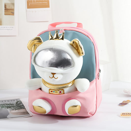 ISPBAG Cute Space Bear Toddler Backpack for Girls  Mini Baby Girl Backpack for Toddler Preschool Bag