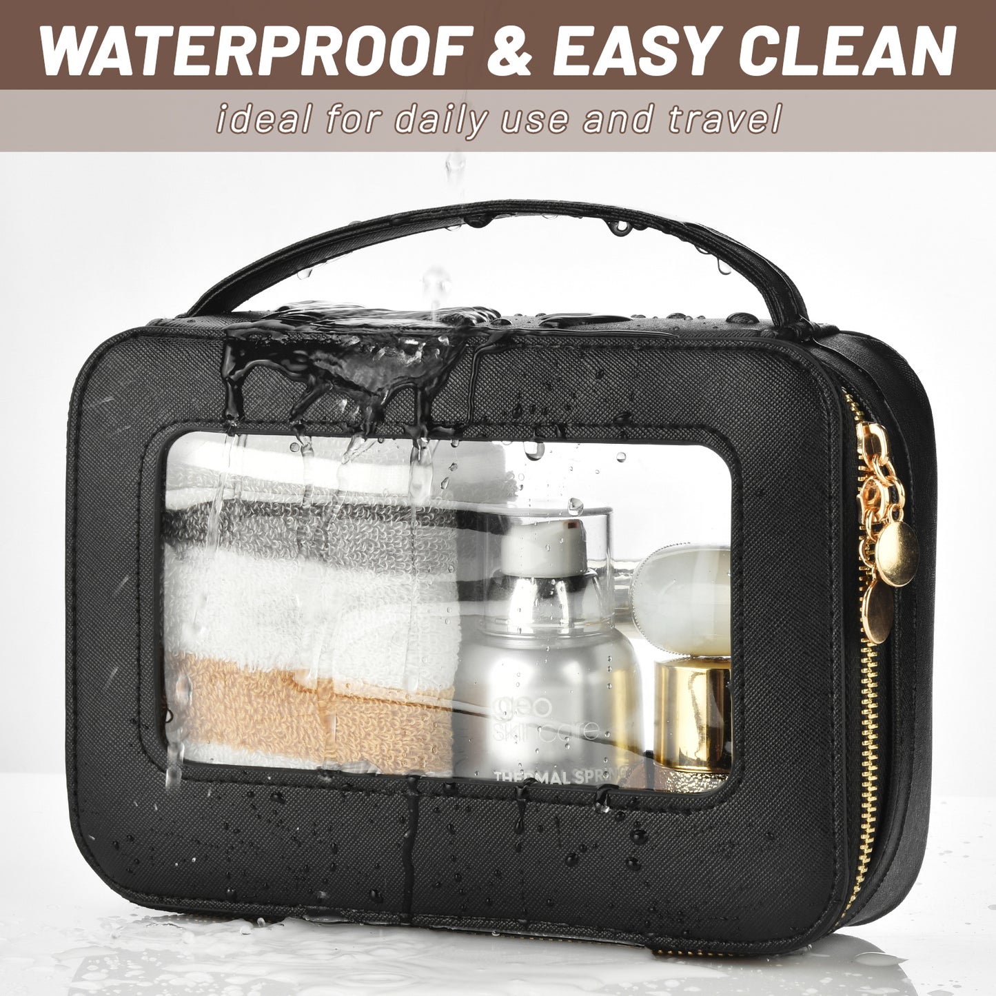 ISPBAG Clear Windows Makeup Bag for Women