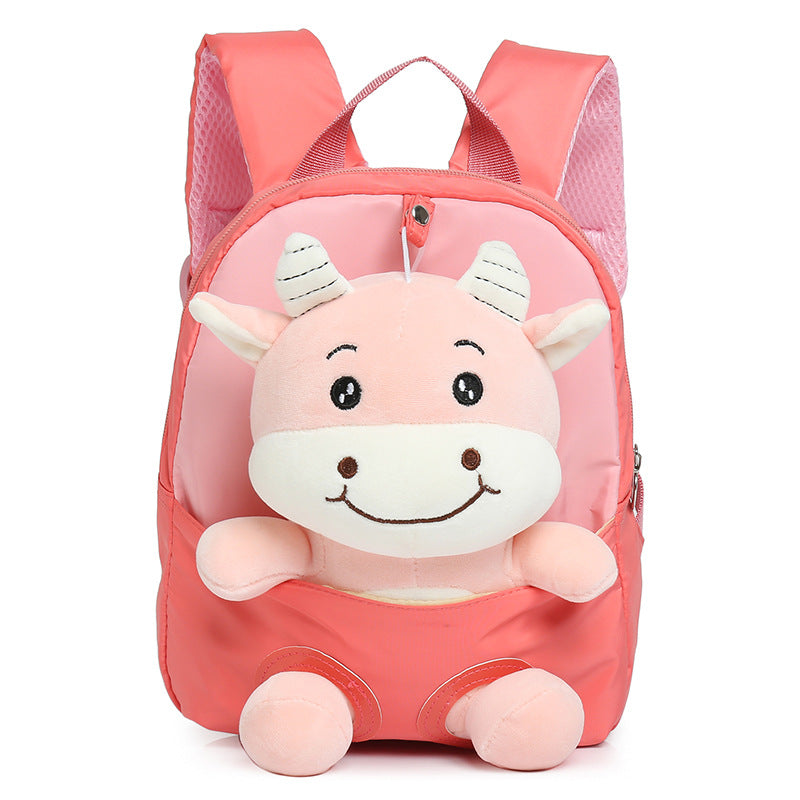 ISPBAG Toddler Cattle 2-6 Years old Preschool Budding Fun Schoolbag Kindergarten Backpack Cute Backpack for Kids Boys Girls