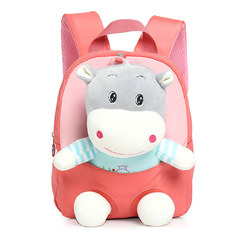 ISPBAG Toddler Backpack for Boys and Girls, Cute Soft Plush Animal Cartoon Mini Backpack Little For Kids