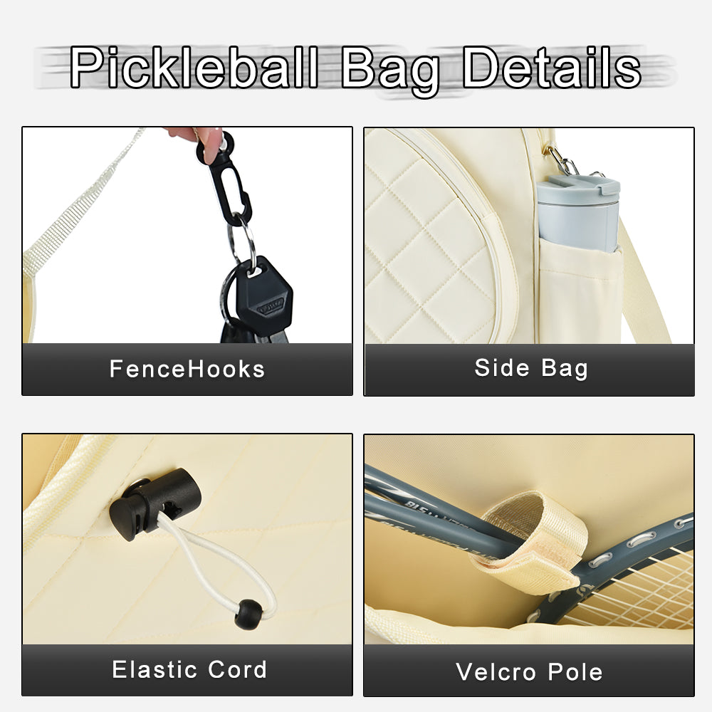 ISPBAG Multi-Pocket Pickleball Bag - Durable, Waterproof, and Versatile