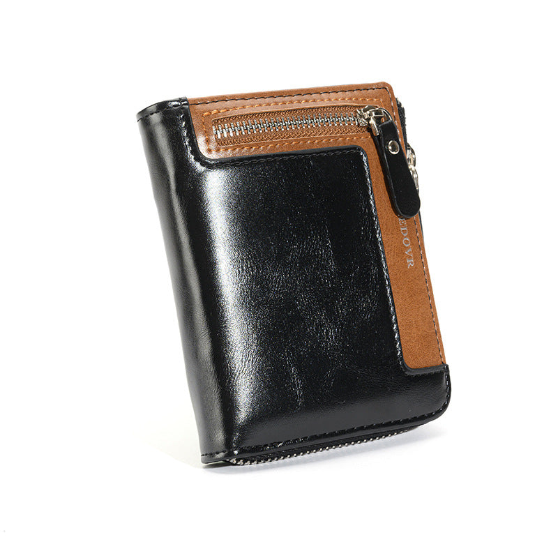 ISPBAG Leather Wallets For Men With RFID Blocking Leather ID Card Holder