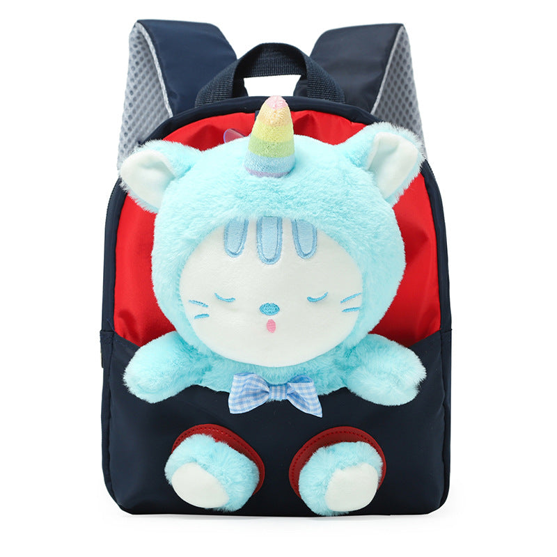 ISPBAG Toddler Backpack for Girls Backpack Little Kids Preschool Backpack Plush Backpack