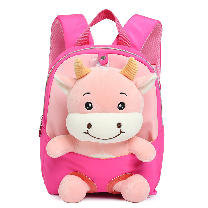 ISPBAG Toddler Cattle 2-6 Years old Preschool Budding Fun Schoolbag Kindergarten Backpack Cute Backpack for Kids Boys Girls