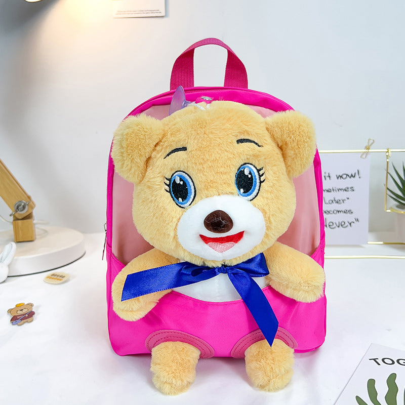 ISPBAG Cute Happy Bear Toddler Backpack for Girls  Mini Baby Girl Backpack for Toddler