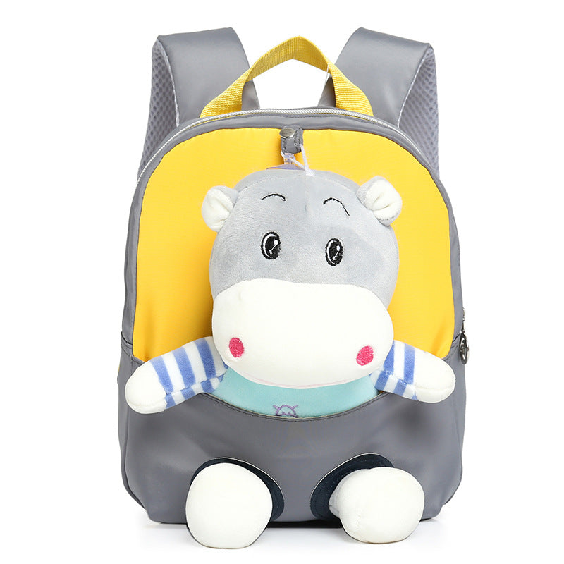 ISPBAG Toddler Backpack for Boys and Girls, Cute Soft Plush Animal Cartoon Mini Backpack Little For Kids