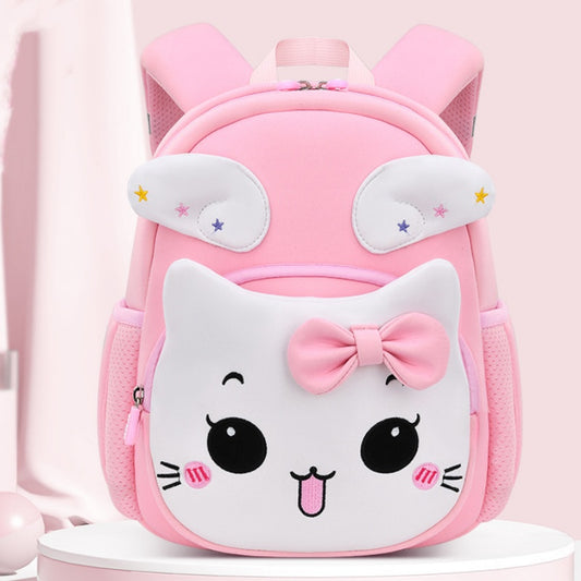 ISPBAG Preschool Backpack Toddler Polyester Rabbit Schoolbag Lunch backpack for Kids Girls