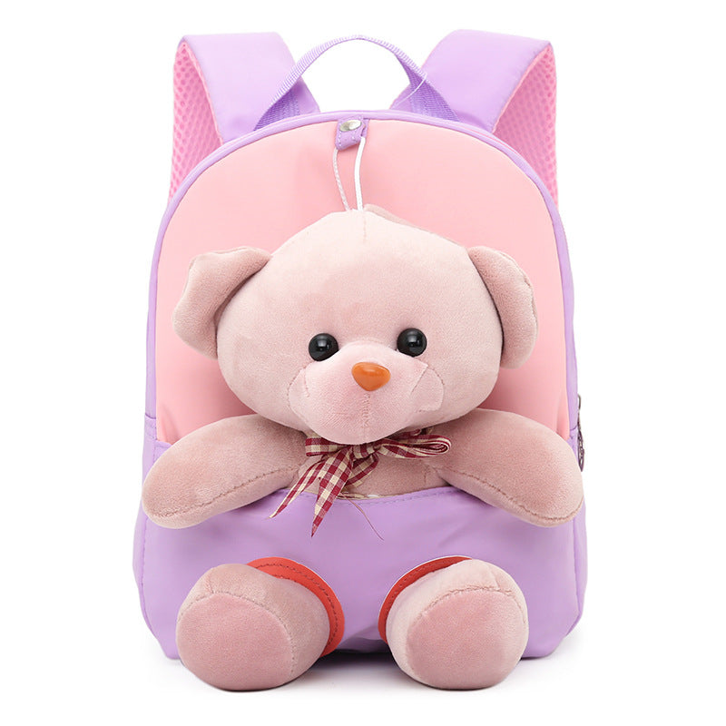 ISPBAG Toddler Cute Bear Bunny Backpack for Girls Backpack Preschool Backpack Mini Backpack