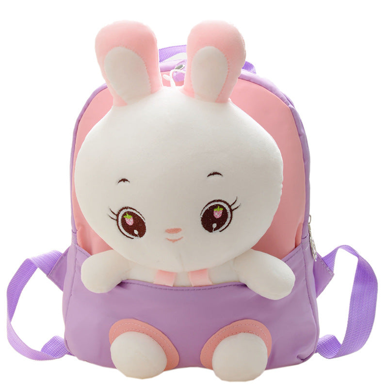 ISPBAG Cute Backpack Cartoon Plush Design Lightweight  Toddler Backpack for Girls  Mini Baby Girl Backpack Preschool Bag