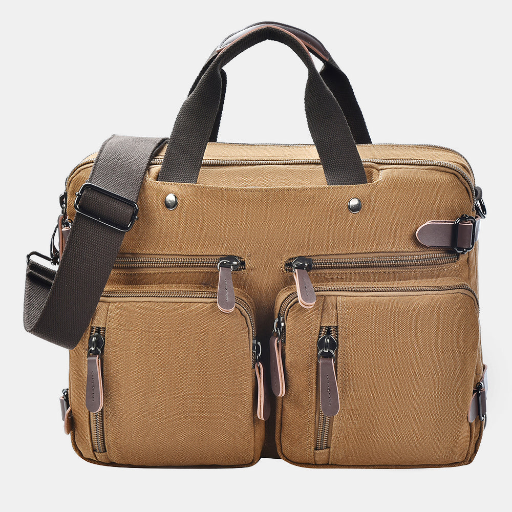 ISPBAG 3 in 1 Canvas Laptop Bag - Stylish and Versatile for Professionals