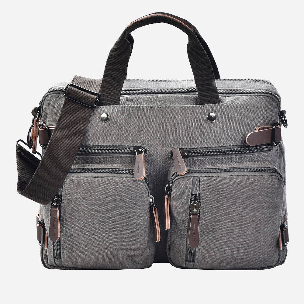 ISPBAG 3 in 1 Canvas Laptop Bag - Stylish and Versatile for Professionals