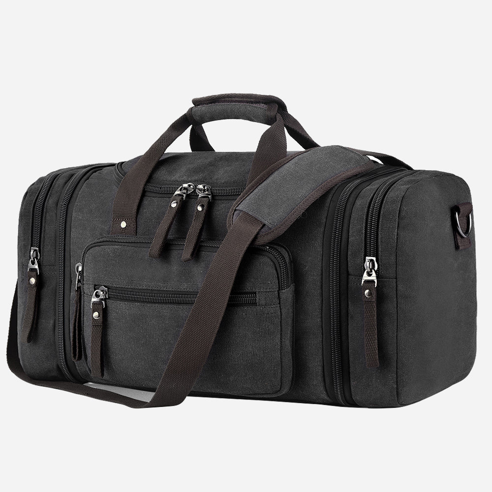 ISPBAG Expandable Canvas Duffel Bag - Versatile and Durable Travel Companion