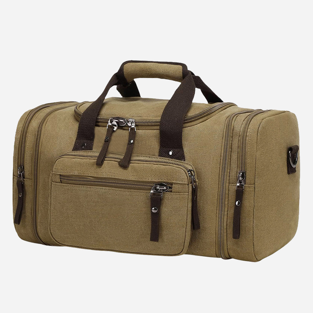 ISPBAG Expandable Canvas Duffel Bag - Versatile and Durable Travel Companion