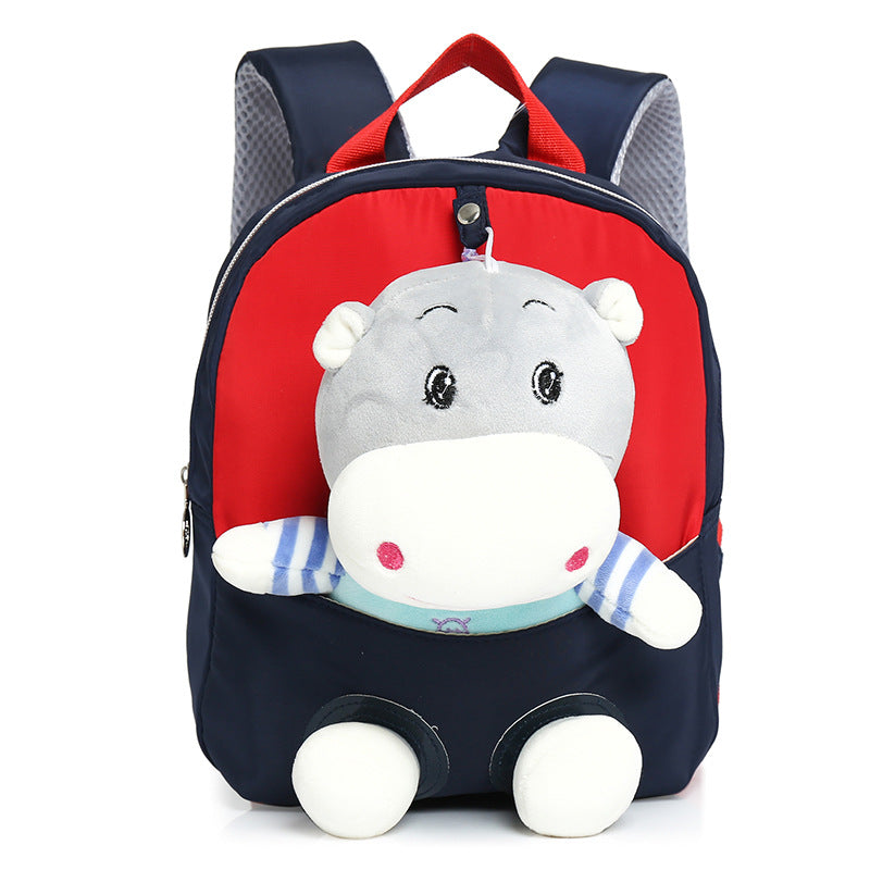 ISPBAG Toddler Backpack for Boys and Girls, Cute Soft Plush Animal Cartoon Mini Backpack Little For Kids