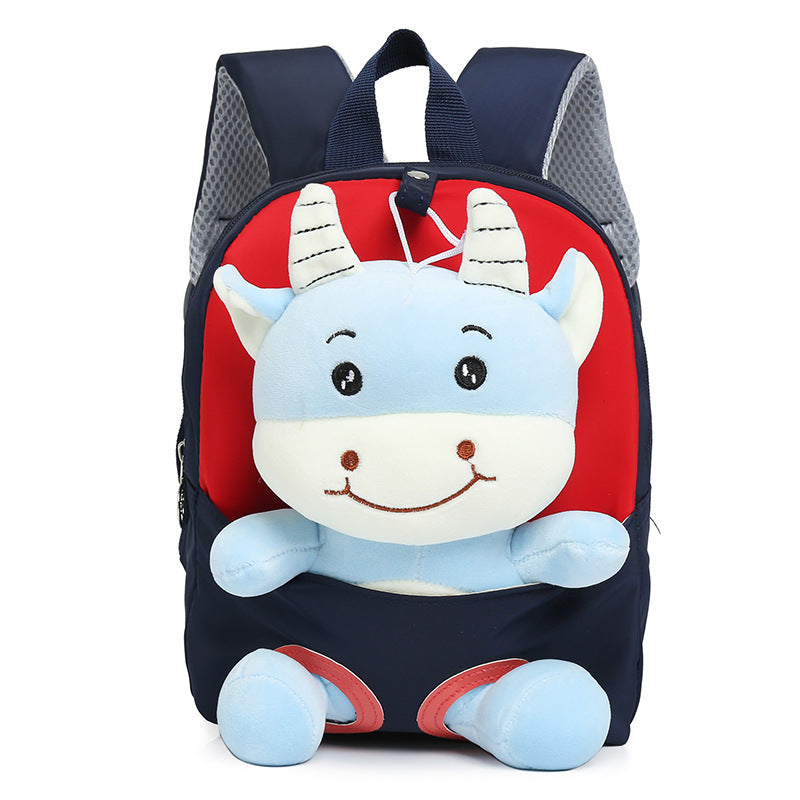 ISPBAG Toddler Cattle 2-6 Years old Preschool Budding Fun Schoolbag Kindergarten Backpack Cute Backpack for Kids Boys Girls