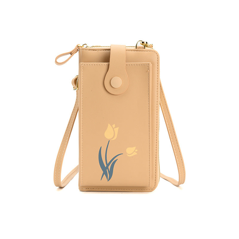 ISPBAG Flowers Crossbody Bags for Women Small Crossbody Phone Bags Cellphone Wallet Purse